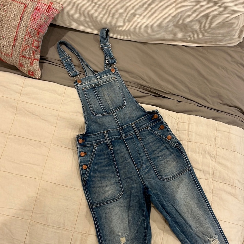 Madewell skinny overalls